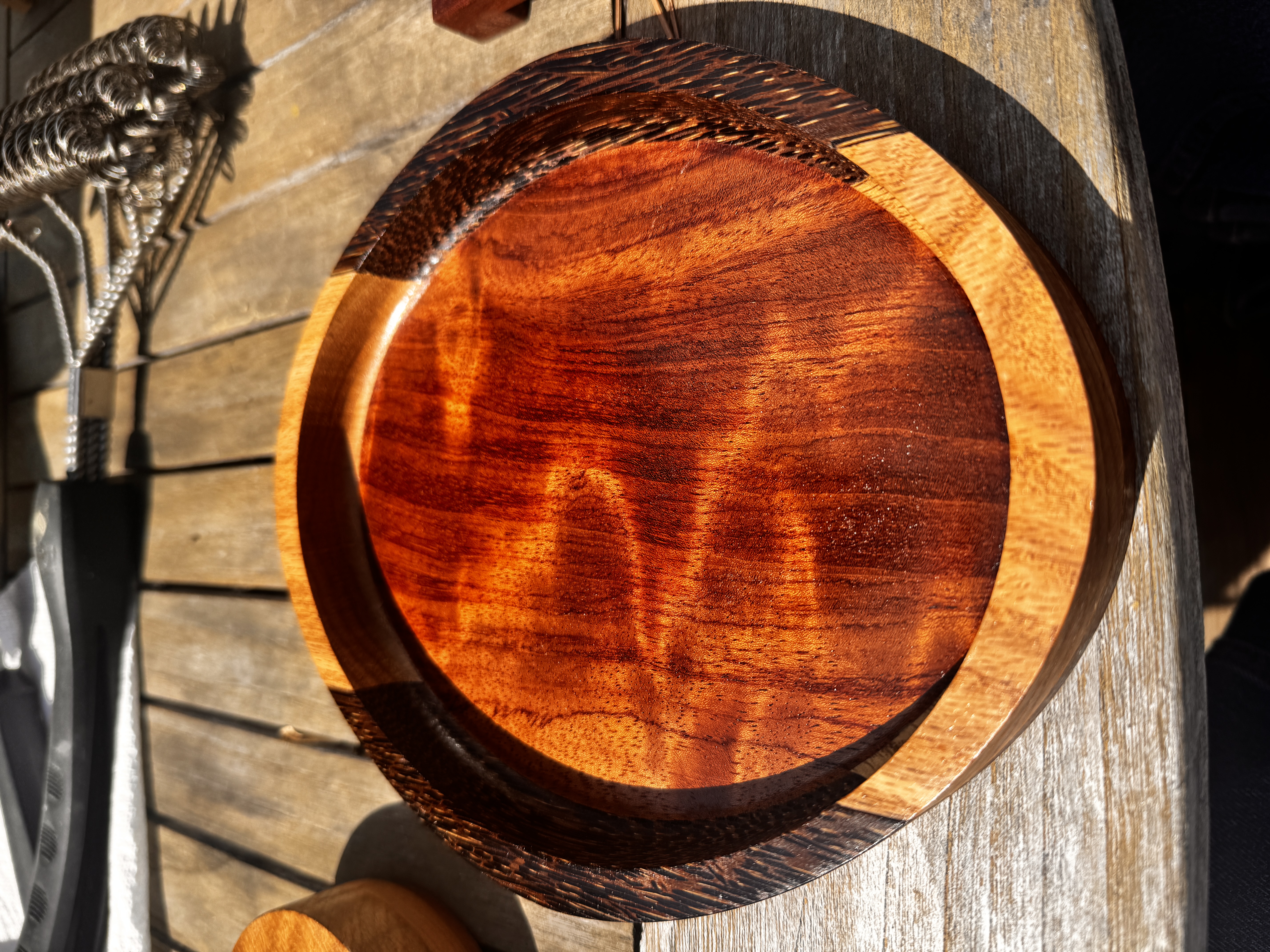 A custom handmade tray made for Freedom Ride Rescue.